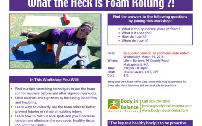 Foam Rolling Workshop March 19th!