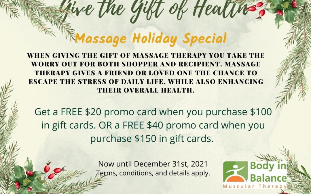 Massage Holiday Special